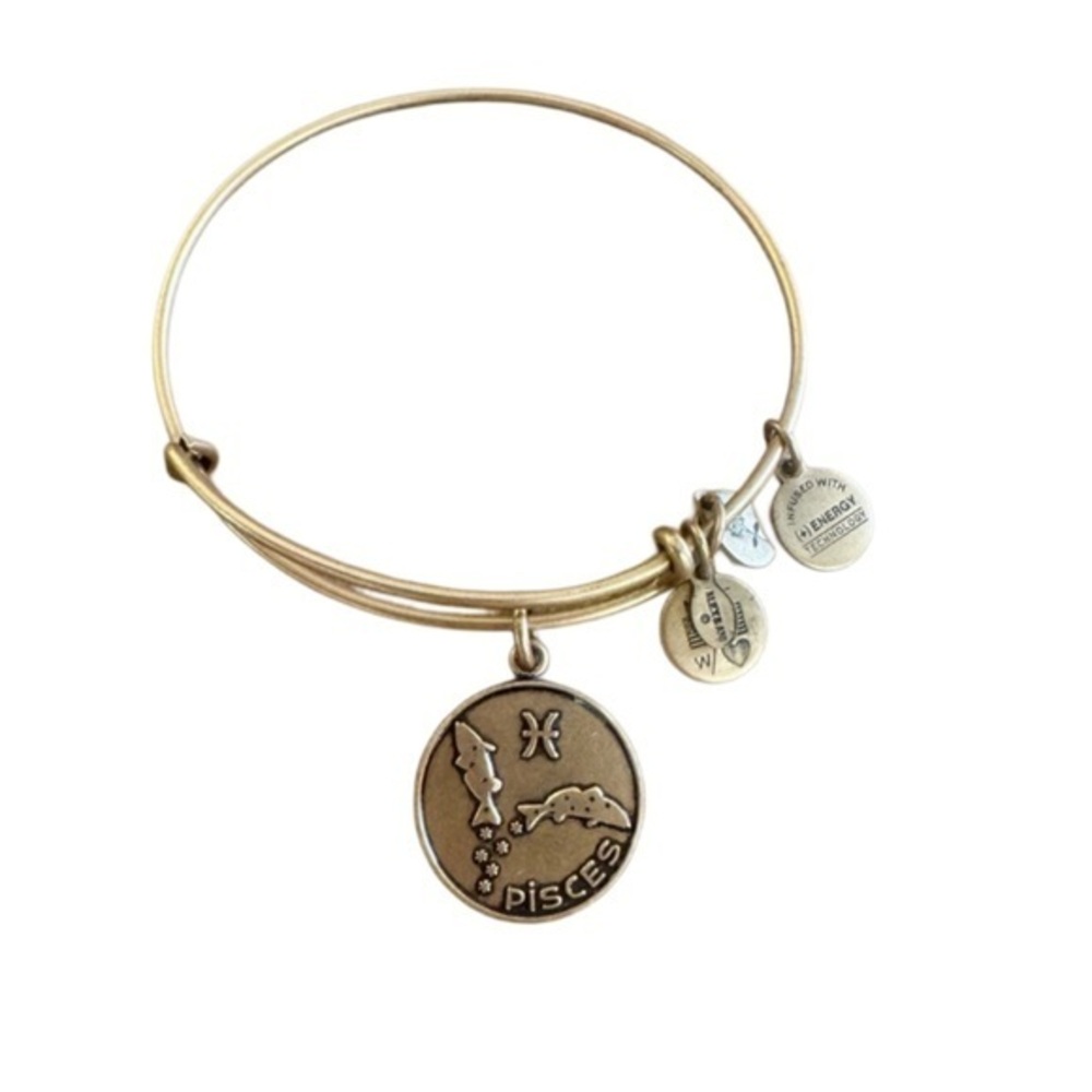Alex and Ani Gold Pisces Zodiac Bracelet